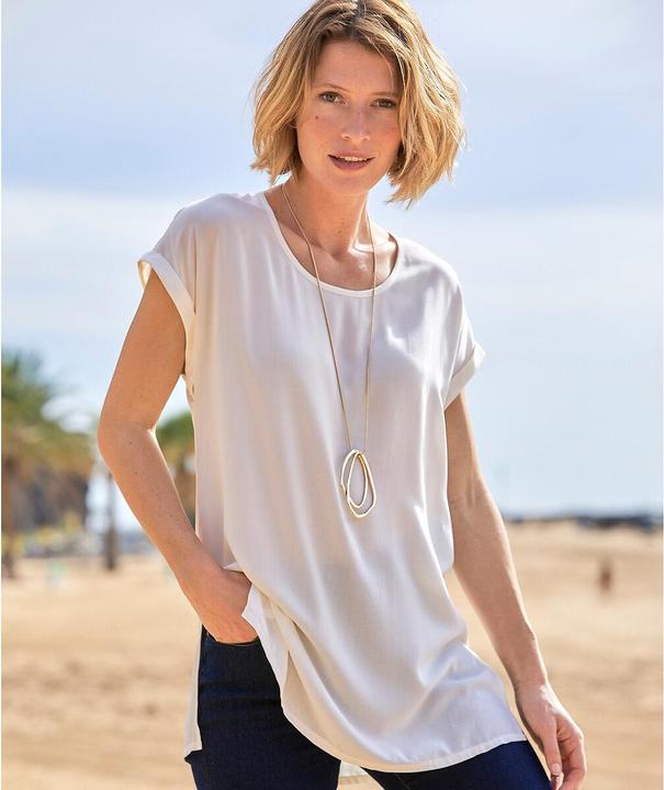 Actual product image Anne Weyburn Tunic shirt with round neckline (46)