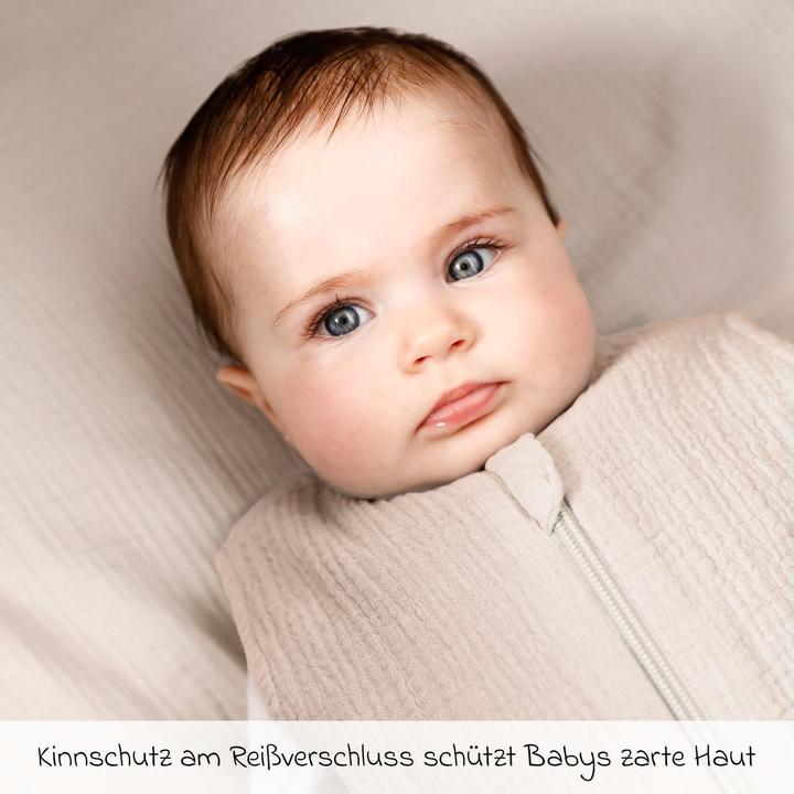 Produktbild La Loona LaLoona Schlafsäcke Sommer-Schlafsack Musselin / Mull - Beige (90 cm)