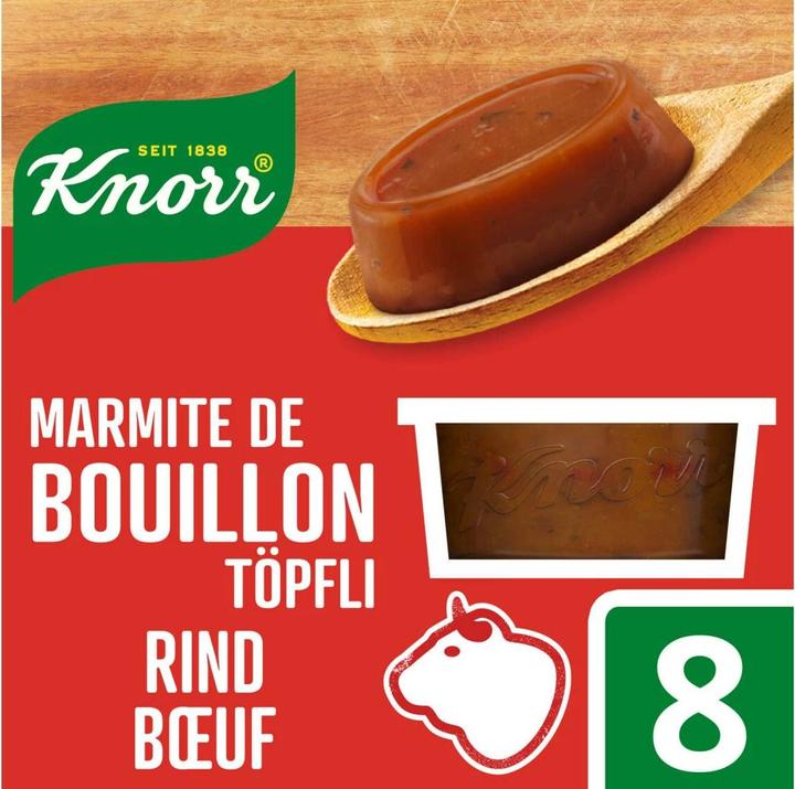 Image du produit Knorr Bouillon Marmite de boeuf, consistance molle & rapidement soluble, pour sauces, viande & wok (4000 ml)