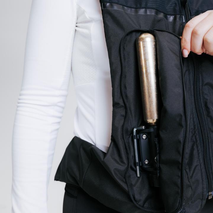 Actual product image Caperlan Riding waistcoat Airbag ladies/men black (S)