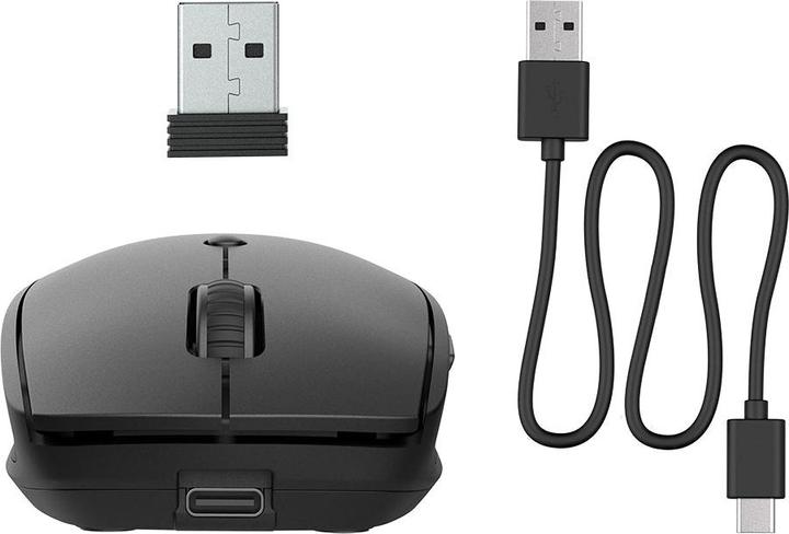 Actual product image JLab Audio JLab GO Charge Bluetooth mouse, 6 buttons Connection via 2.4 GHz (USB dongle) or Bluetooth (Wireless)