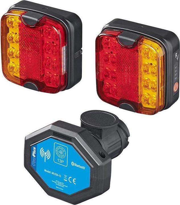 Produktbild ProPlus Rückleuchten-Set LED mit Magnet kabellos (Bluetooth) 13-polig