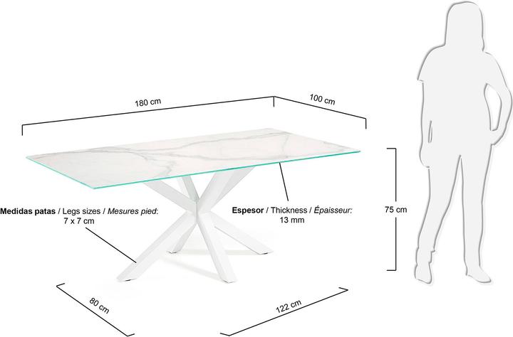 Actual product image Kave Home Argo (100 x 180 x 75 cm)