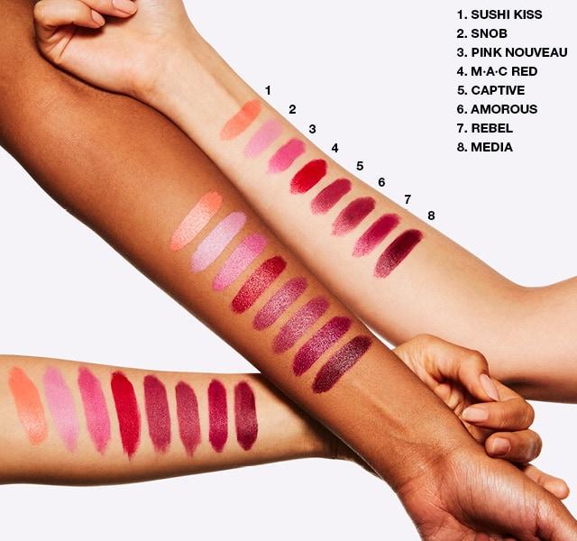 Actual product image MAC Cosmetics Lipstick (Amorous)