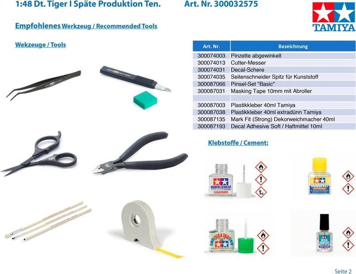 Image du produit Tamiya German Tiger I Late Production