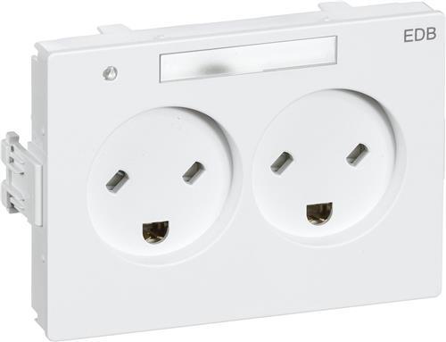 Immagine prodotto LK CLIC'LINE si collega a una presa di corrente a 2 poli EDB e a una lampe da 230 V, con un'altezza di