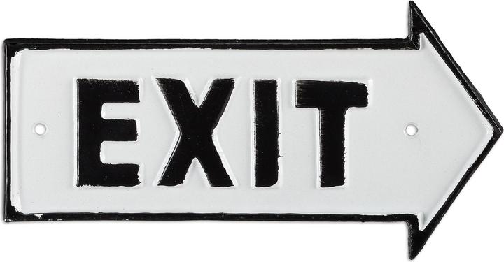 Relaxdays Exit Schild