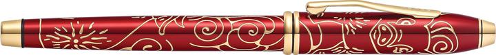 Produktbild Cross Füllfederhalter Townsend Zodiac Jahr des Schweins (Roter Lack mit 23 Kt. goldplattierten Fräsungen)