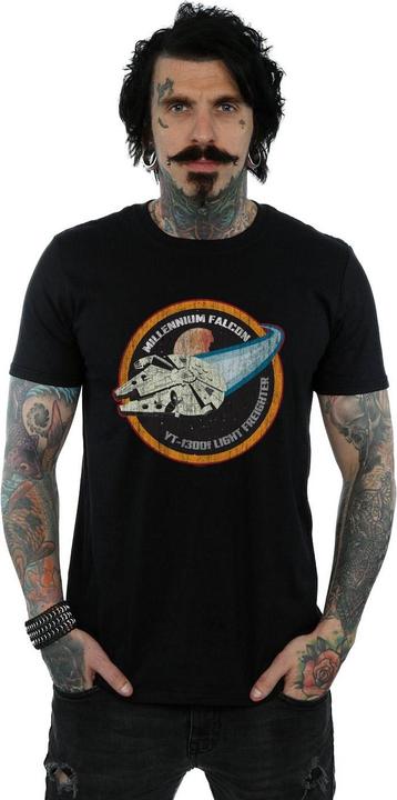 Produktbild Star Wars Millennium Falcon Badge TShirt (M)