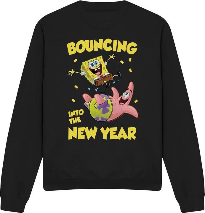 Spongebob Squarepants Bouncing Into The New Year Sweatshirt