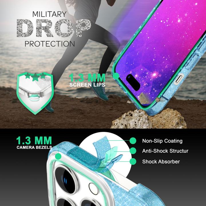 Actual product image Nalia Glitter cover (Apple iPhone 14 Pro Max)