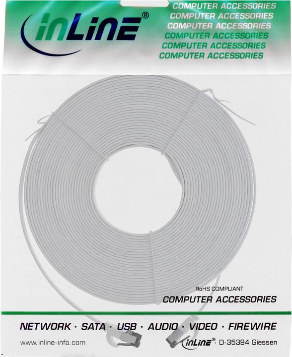 Productafbeelding InLine Patchkabel plat (U/FTP, CAT8.1, 7.50 m)