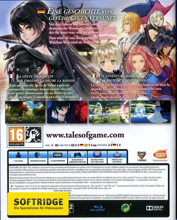 Produktbild Bandai Namco Tales of Berseria (PS4, Multilingual)