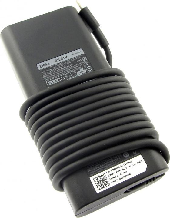 Actual product image Dell AC adapter, 65W, 19.5V, 3 (65 W)