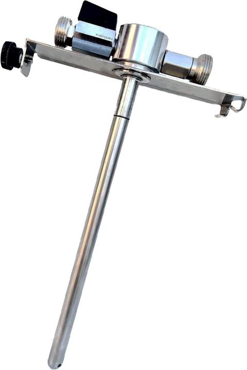 Ich-zapfe 5 Liter Bierfass Adapter, hochwertige Metallausführung mit Bierabstellhahn