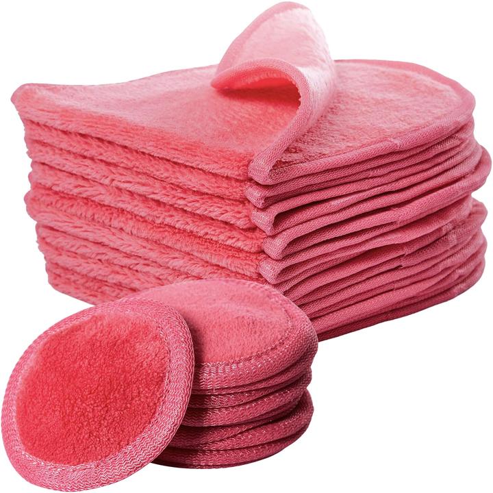 Actual product image Casativo Cosmetic wipes, set of 10, oval, and cosmetic pads, set of 10, round