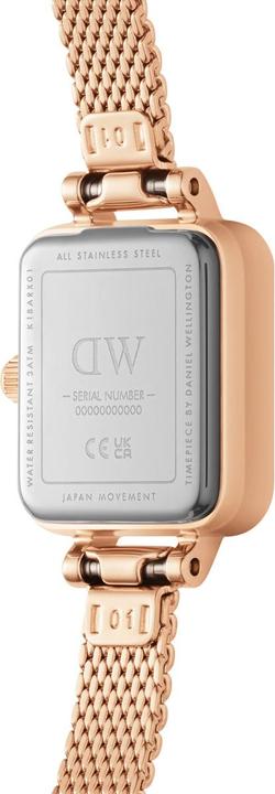 Actual product image Daniel Wellington Quadro Mini Melrose Onyx Rose Gold (Analogue wristwatch)