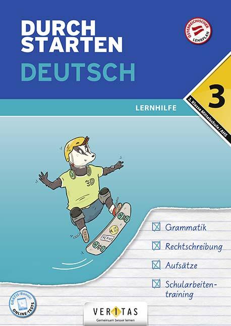 Immagine prodotto Durchstarten Deutsch 3. Klasse Mittelschule/AHS Lernhilfe (Tedesco, Vera Igler, Jutta Hofer, Doris Schützeneder, 2021)
