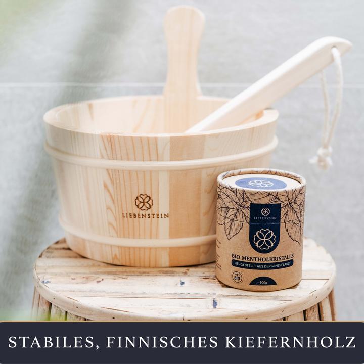Image du produit Liebenstein Seau pour sauna avec louche, Set d'accessoires pour sauna