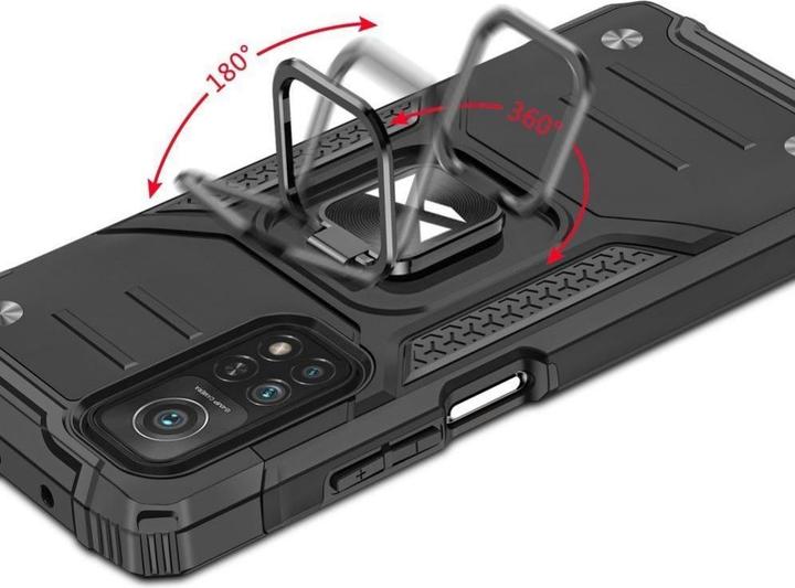 Actual product image Wozinsky Ring Armor Case Kickstand Tough Rugged Cover for Samsung Galaxy A72 4G red (Samsung Galaxy A72)