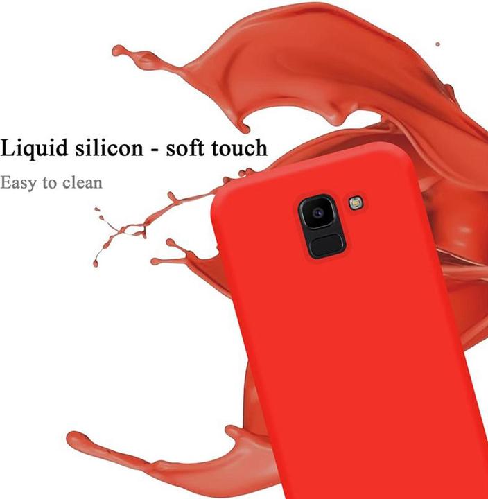 Actual product image Cadorabo TPU Liquid Silicone Case Cover (Samsung Galaxy J6 (2018))