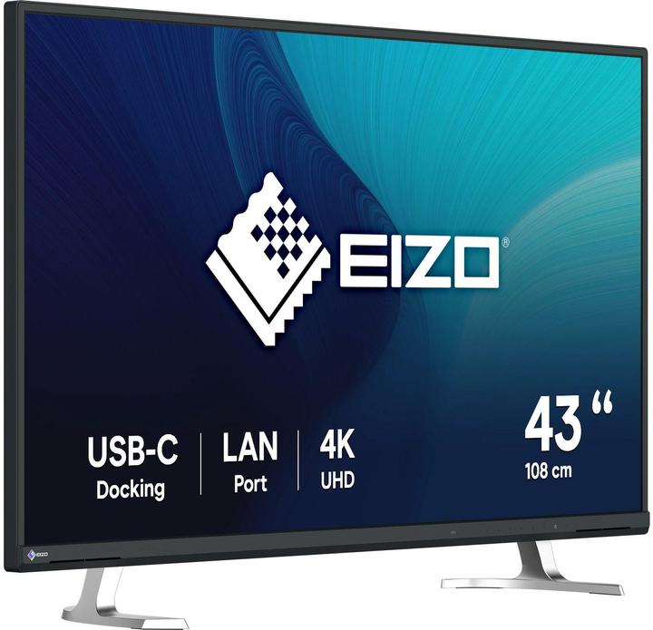 Actual product image Eizo FlexScan EV4340X-BK, 108 cm (42.5"), 3840 x 2160 pixels, 4K Ultra HD, LCD, 5 ms, Black (3840 x 2160 Pixels, 42.50")