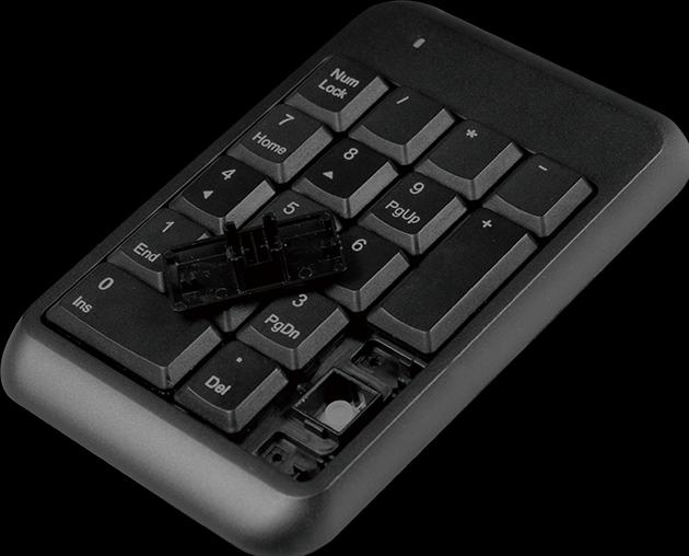 Actual product image LogiLink Keypad Bluetooth, with 17 keys, V5.1, black (Numeric keypad, Wireless)
