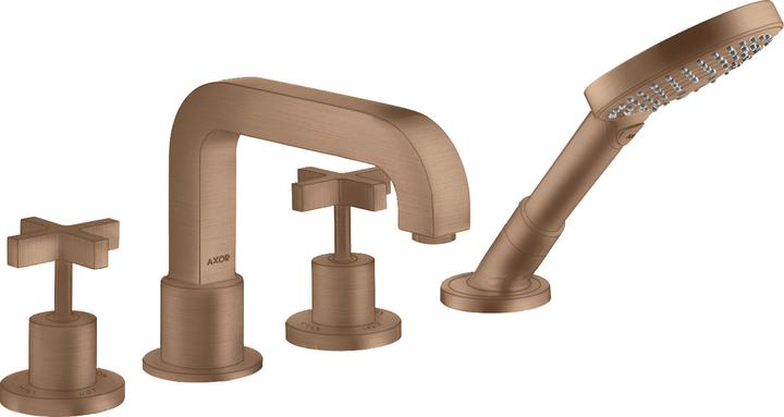 Actual product image Axor Citterio 4-hole bath rim fitting with cross handles
