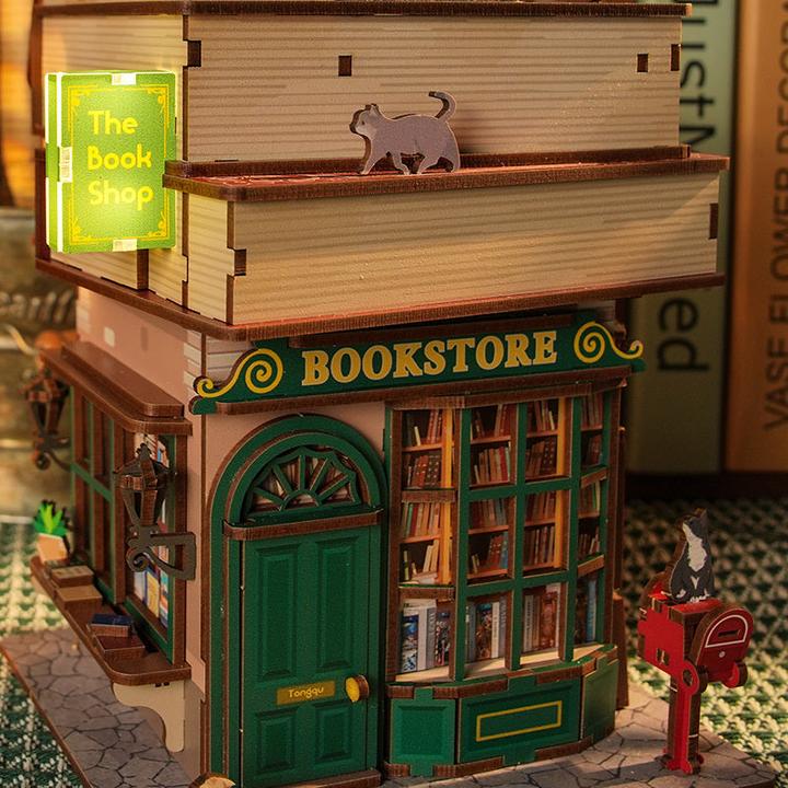 Actual product image Tonecheer Time Bookstore - Miniaturhaus