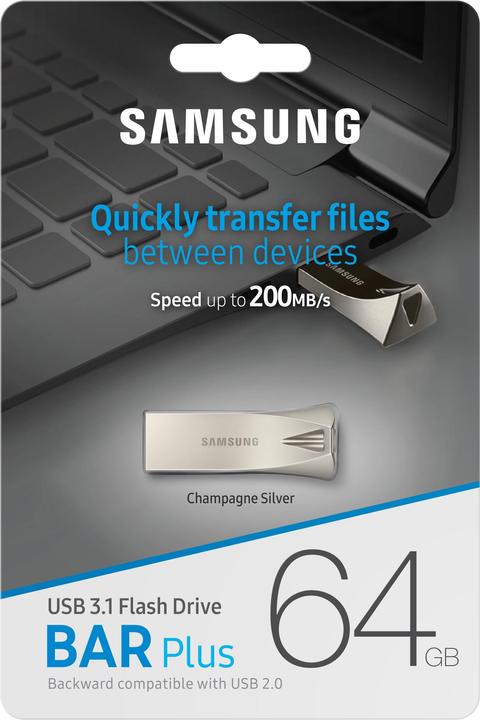 Produktbild Samsung Bar Plus V1 (64 GB, USB-A, USB 3.1)