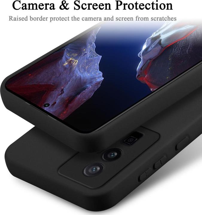 Actual product image Cadorabo Case for Xiaomi Poco F5 Pro TPU in liquid protection design (Xiaomi Poco F5 Pro)