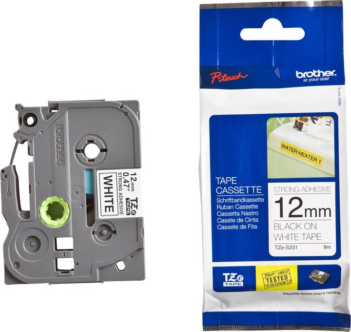 Image du produit Brother TZe-S231 (1.20 cm, Noir, Blanc)