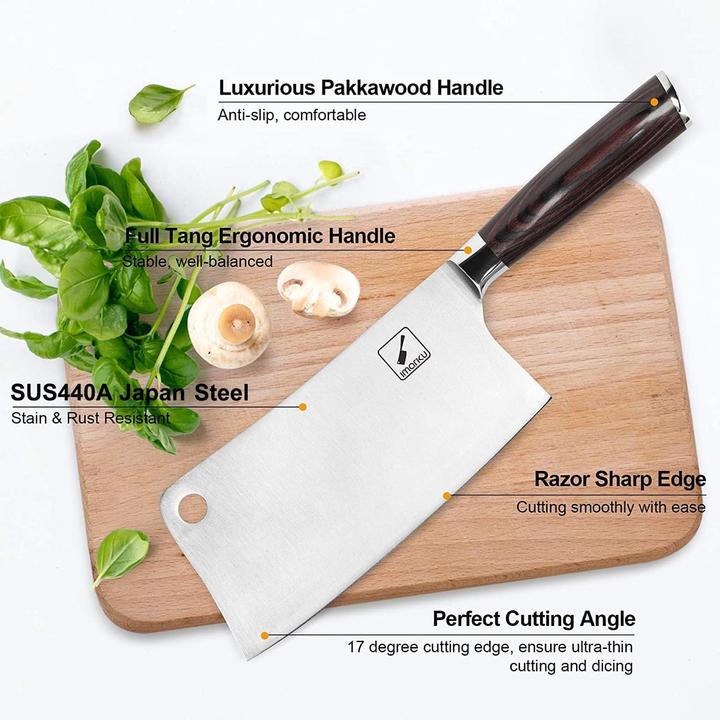 Image du produit Imarku Couteau de cuisine chinois (17.80 cm)