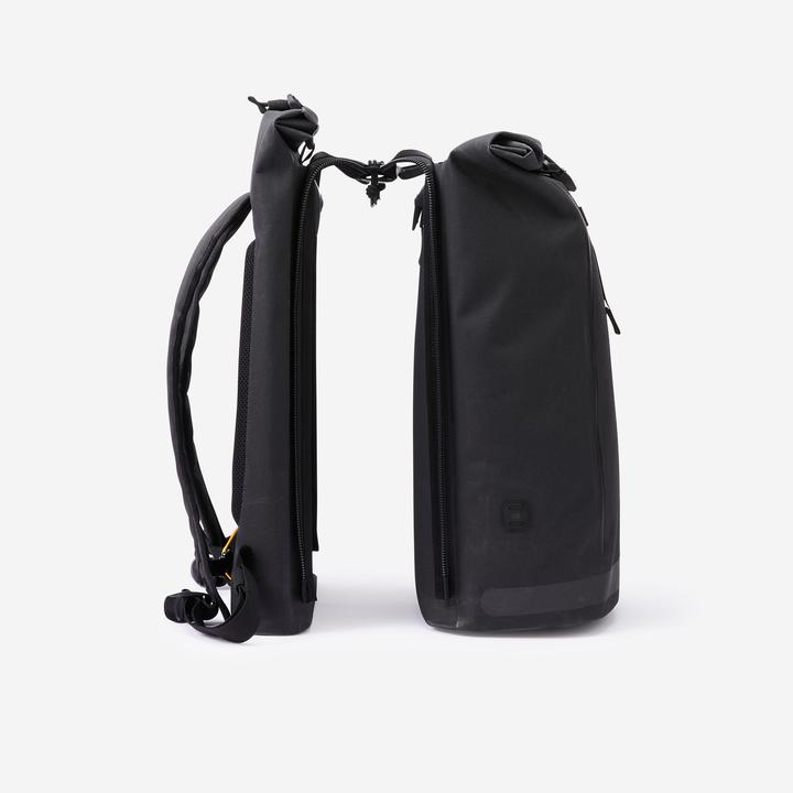 Immagine prodotto Btwin Doppel-Fahrradtasche Gepäcktasche Rucksack für Gepäckträger XL 31 Liter (31 l, Borsa portapacchi)
