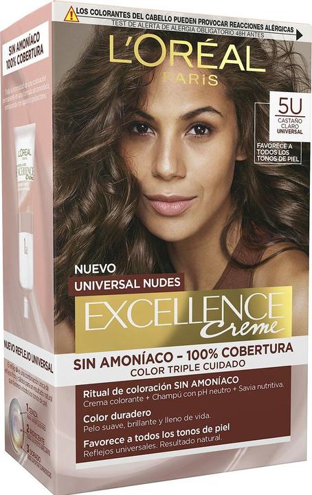 Produktbild L'Oréal Paris Excellence Creme Universal Nudes 5U-Hellbraun Haarfärbemittel (5U-Hellbraun)