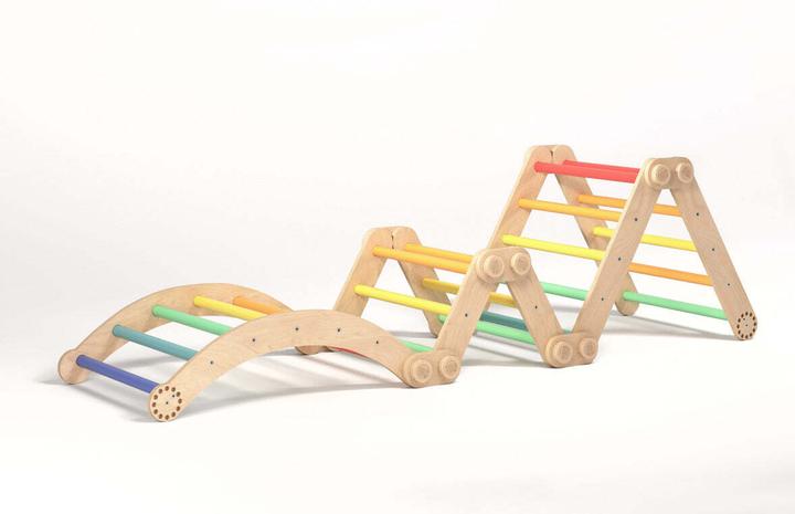 Produktbild Montessori Maxi-Klettergerüst - Set XL - Hell ® Sport&Gym