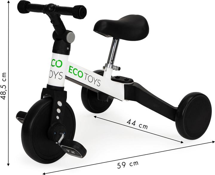 Image du produit EcoToys Tricycle d'équilibre deux-en-un avec pédales