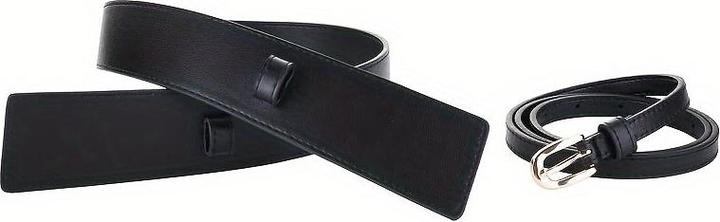 Actual product image Only-Bags.Store Stylish wide belt made from genuine faux leather - versatile for casual, formal and