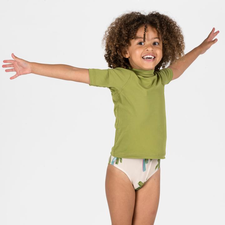 Image du produit Nabaiji Tee shirt anti UV manches courtes Bébé - Kaki (86, 85 C)