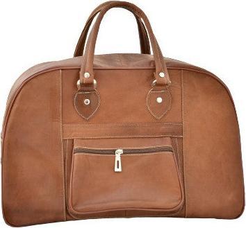 Only-Bags.Store Men & Women Dark Brown Leather Travel Bag, Weekender Overnight Duffel Luggage Leather Handbag