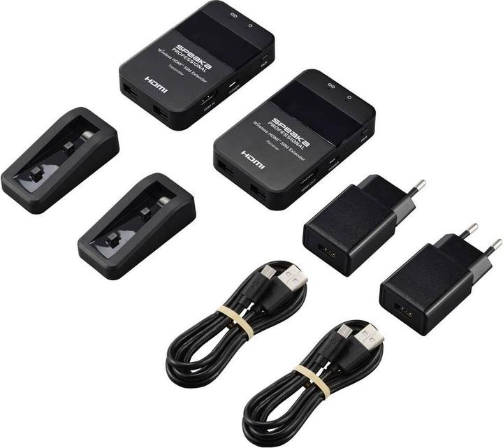 Immagine prodotto SpeaKa Professional SP-HDE-320 HDMI-Funkübertragung (Set) 148.5 MHz 1920 x 1080