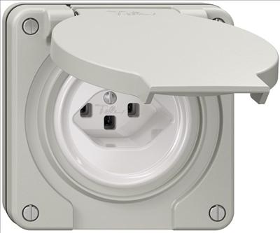 Immagine prodotto Feller Presa di corrente T23 UP bagnata IP55/21 grigio