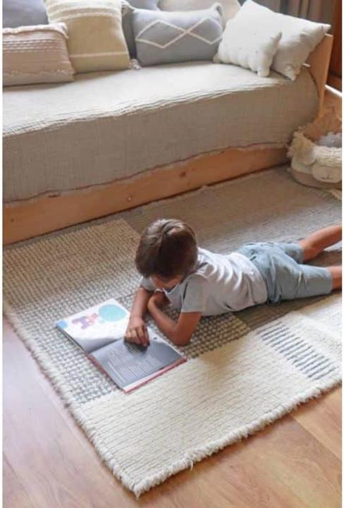 Actual product image Lorena Canals Carpet Kaia smoke (120 x 120 cm)
