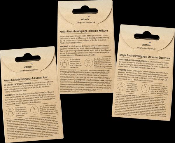 Produktbild dm ebelin Konjac Gesichtsreinigungs-Schwamm (Reinigungslotion)