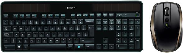 Logitech Solar Keyboard K750 + MX Anywhere 2