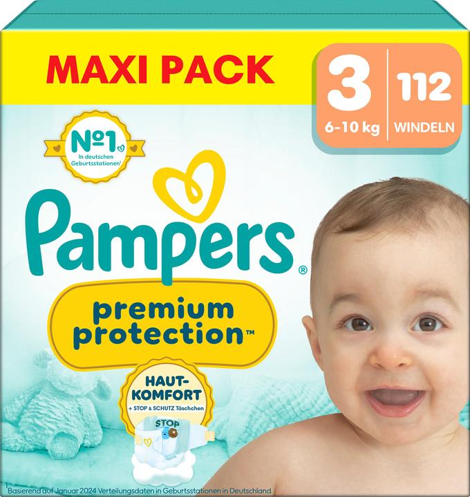 Actual product image Pampers Premium Protection (Size 3, Monthly box, 112 Piece)