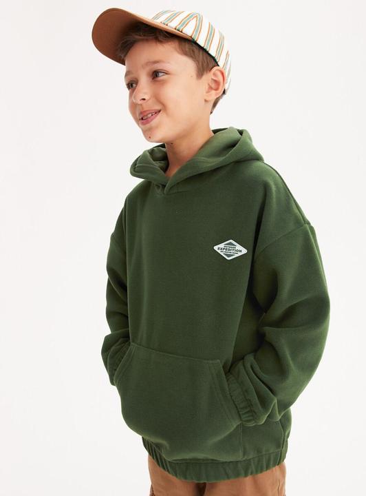 Image du produit La Redoute Collections T-shirt en polaire avec capuche (116)