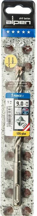 Productafbeelding Alpen SDSplus hamerboor FORCE Snijden (9 mm)