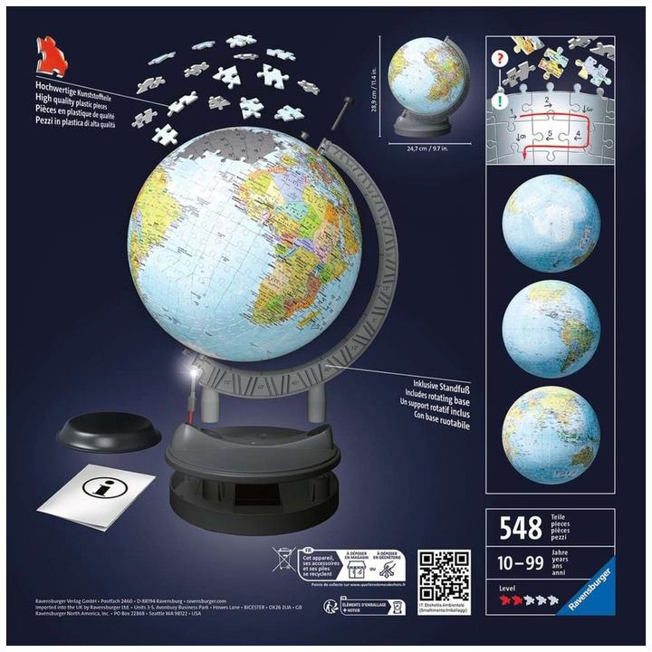 Produktbild Ravensburger Globus mit Licht (540 Teile)