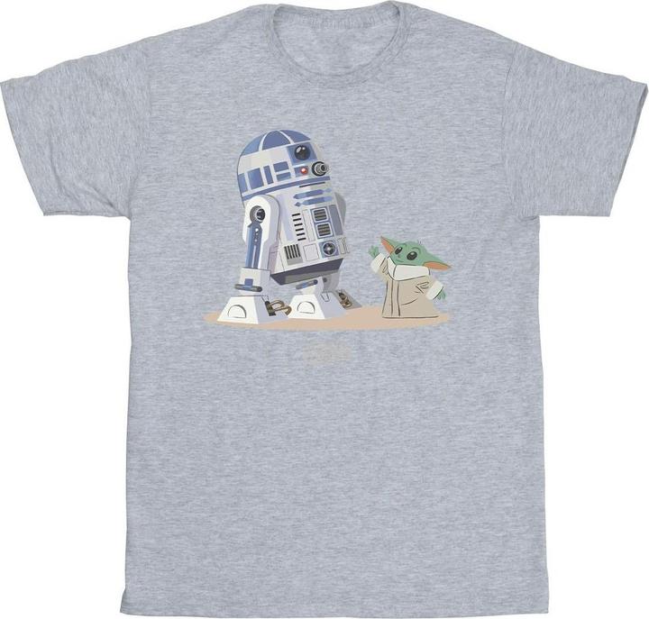 Produktbild Star Wars The Mandalorian R2D2 And Grogu TShirt Mädchen (140, 146)